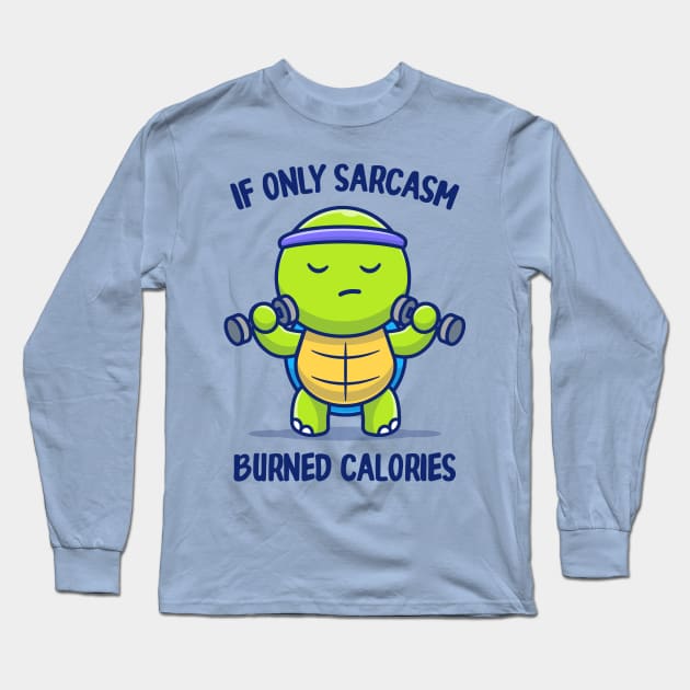 Burning Calories Long Sleeve T-Shirt by CoDDesigns